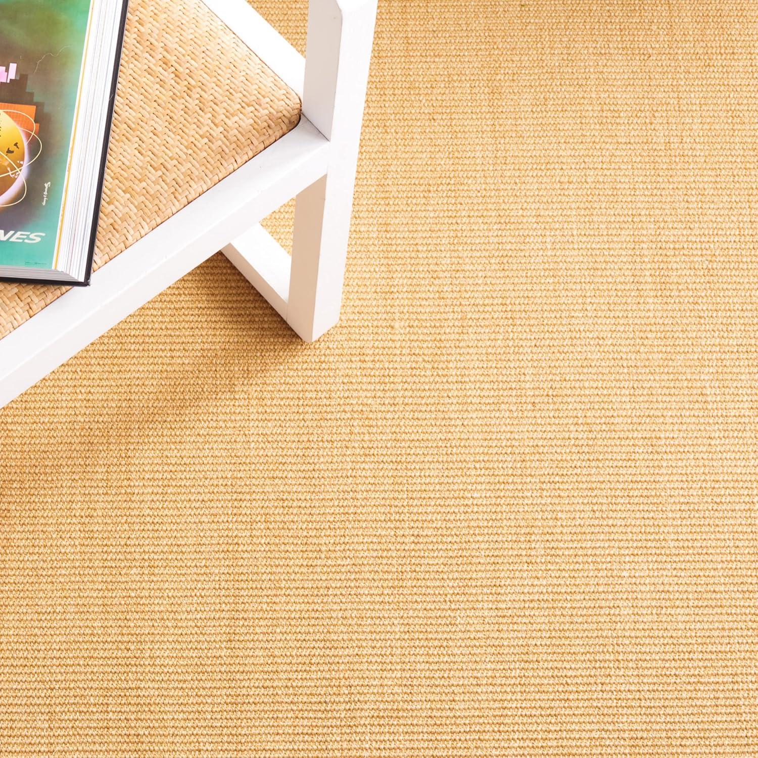 imageMartha Stewart x SAFAVIEH Area Rug Collection 9 x 13 Natural Brown Sisal amp Jute Farmhouse Style Ideal for Living Room Bedroom Office Dining Space MSR9501ANaturalGreen