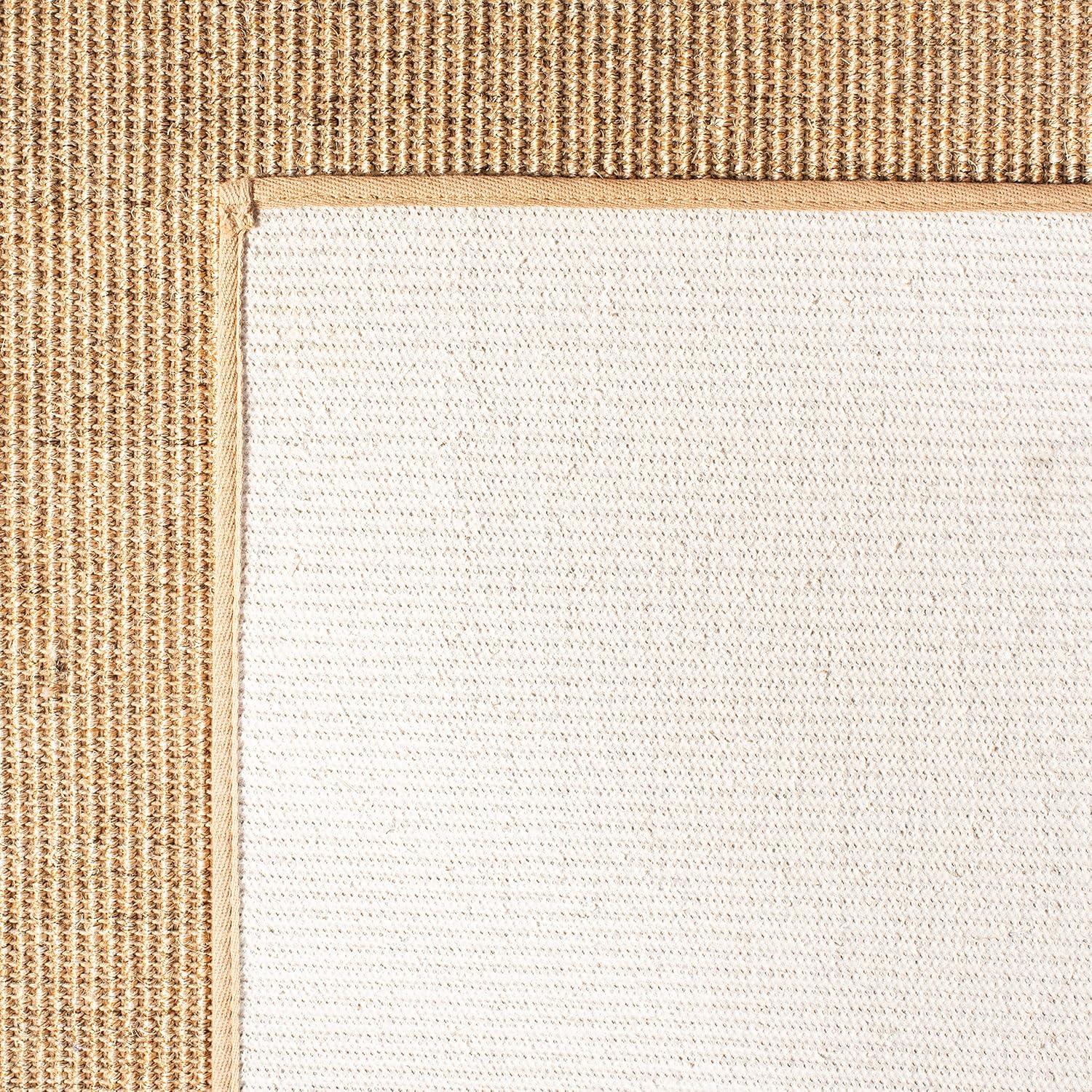 imageMartha Stewart x SAFAVIEH Area Rug Collection 9 x 13 Natural Brown Sisal amp Jute Farmhouse Style Ideal for Living Room Bedroom Office Dining Space MSR9501ABeige