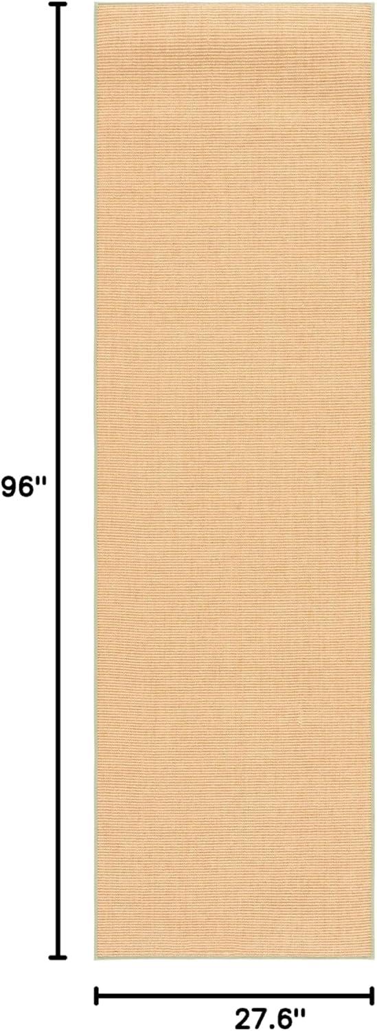 imageMartha Stewart x SAFAVIEH Area Rug Collection 9 x 13 Natural Brown Sisal amp Jute Farmhouse Style Ideal for Living Room Bedroom Office Dining Space MSR9501ANaturalGreen