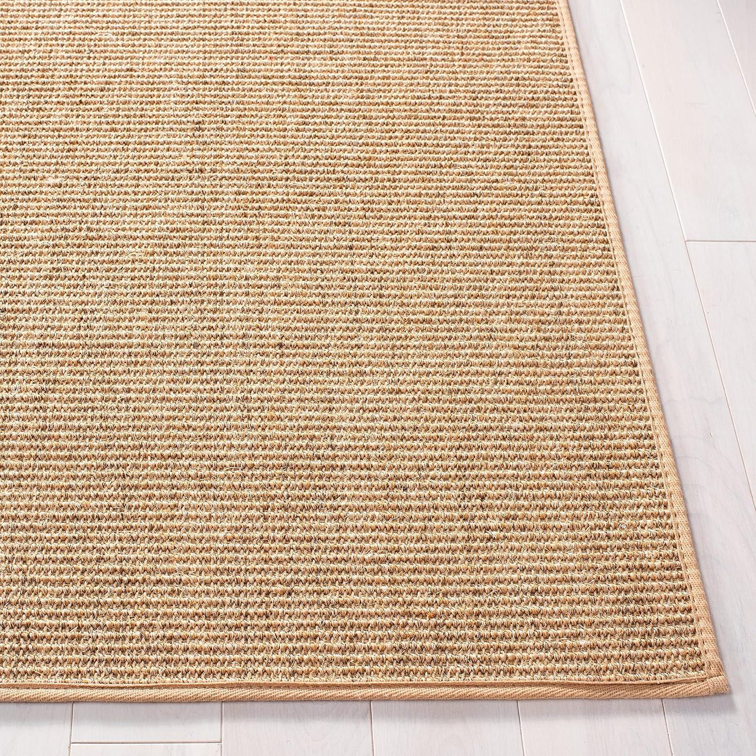 imageMartha Stewart x SAFAVIEH Area Rug Collection 9 x 13 Natural Brown Sisal amp Jute Farmhouse Style Ideal for Living Room Bedroom Office Dining Space MSR9501ABeige