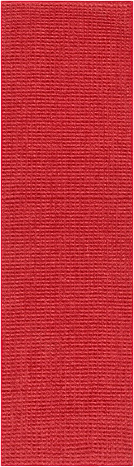 imageMartha Stewart x SAFAVIEH Area Rug Collection 9 x 13 Natural Brown Sisal amp Jute Farmhouse Style Ideal for Living Room Bedroom Office Dining Space MSR9501ARed