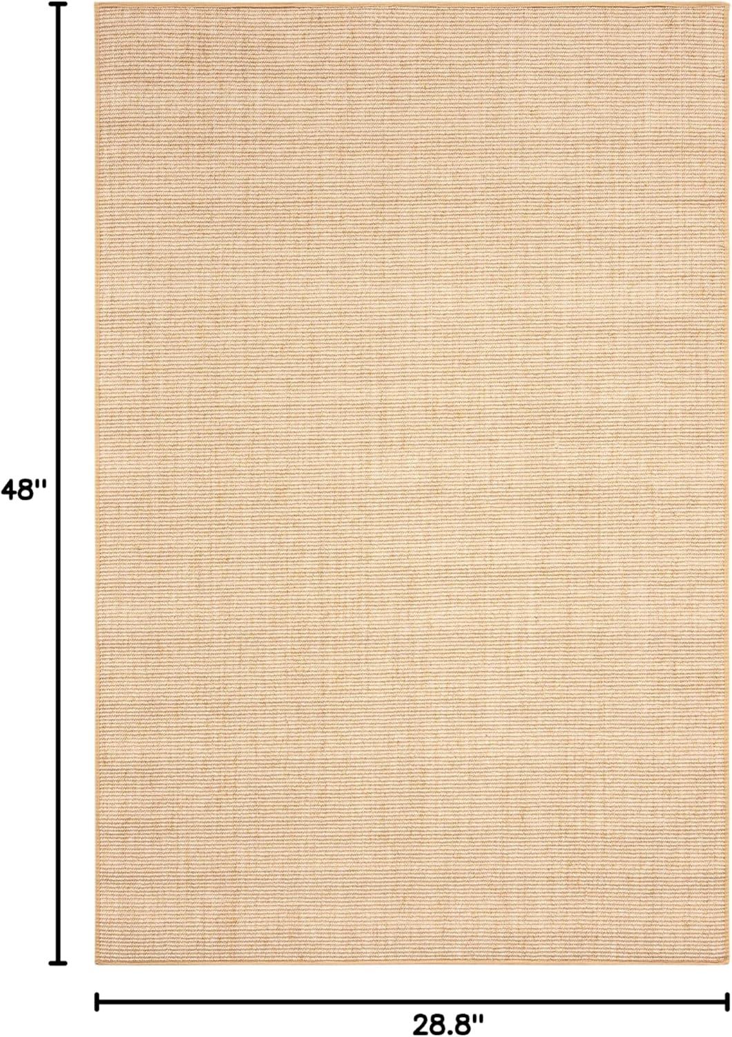 imageMartha Stewart x SAFAVIEH Area Rug Collection 9 x 13 Natural Brown Sisal amp Jute Farmhouse Style Ideal for Living Room Bedroom Office Dining Space MSR9501ABeigeIvory