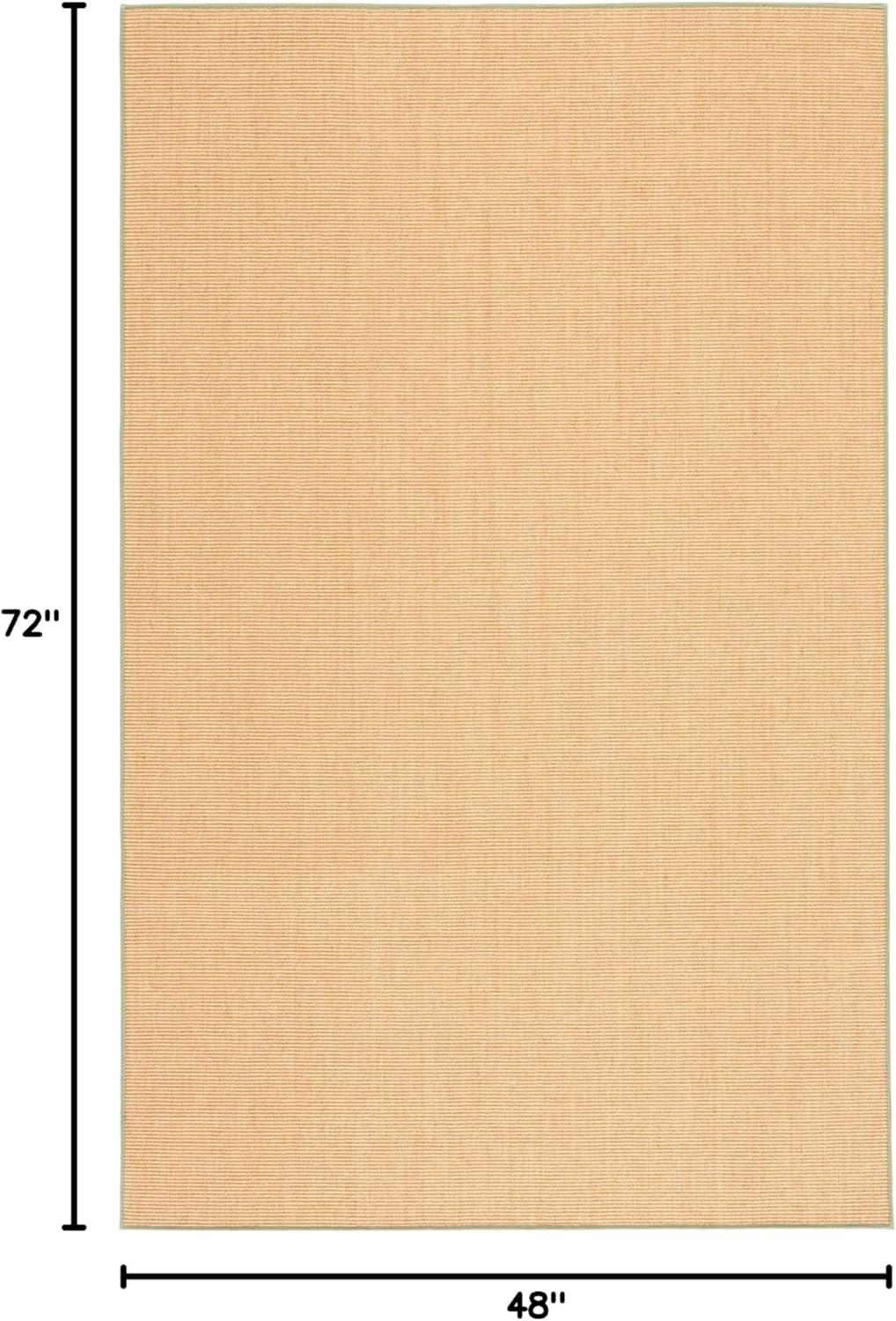 imageMartha Stewart x SAFAVIEH Area Rug Collection 9 x 13 Natural Brown Sisal amp Jute Farmhouse Style Ideal for Living Room Bedroom Office Dining Space MSR9501ANaturalGreen