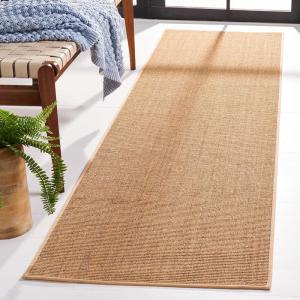 Martha Stewart x SAFAVIEH Area Rug Collection – 9′ x 13′, Natural Brown, Sisal & Jute, Farmhouse Style, Ideal for Living Room, Bedroom, Office, Dining Space (MSR9501A)(Beige)