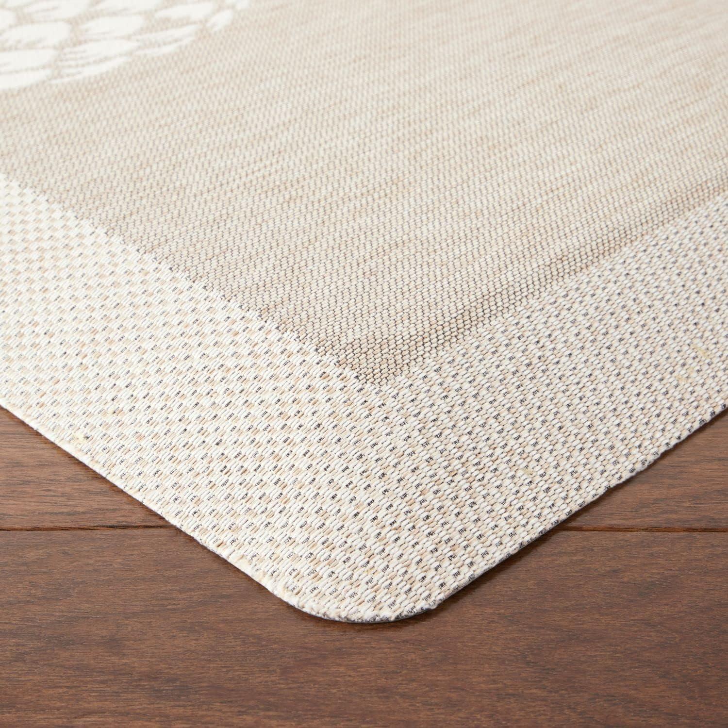 imageMartha Stewart Aloha Modern Pineapple AntiFatigue AirInfused Kitchen Mat Spice Red 196x39Beige