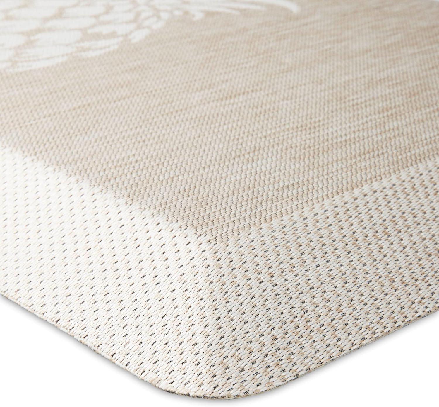 imageMartha Stewart Aloha Modern Pineapple AntiFatigue AirInfused Kitchen Mat Spice Red 196x39Beige