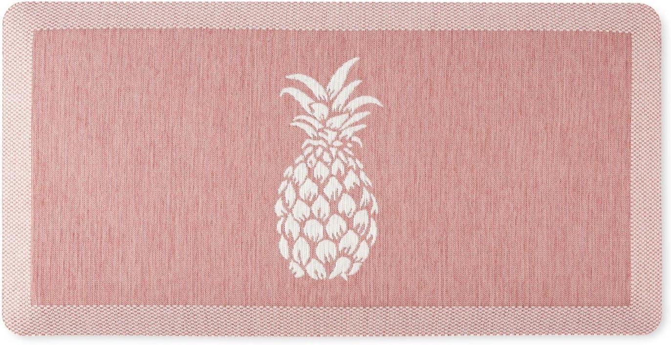 imageMartha Stewart Aloha Modern Pineapple AntiFatigue AirInfused Kitchen Mat Spice Red 196x39Spice Red
