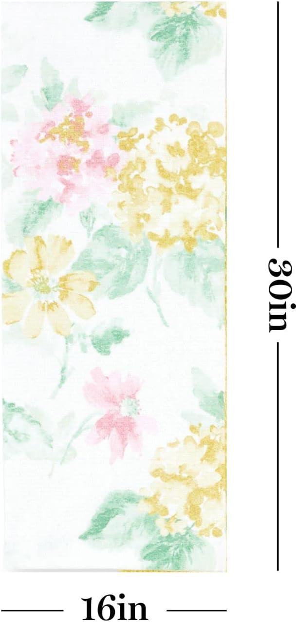 imageMartha Stewart Amber Floral Kitchen Towel Set 4Pack BlueGreen 16x28Petal Pink