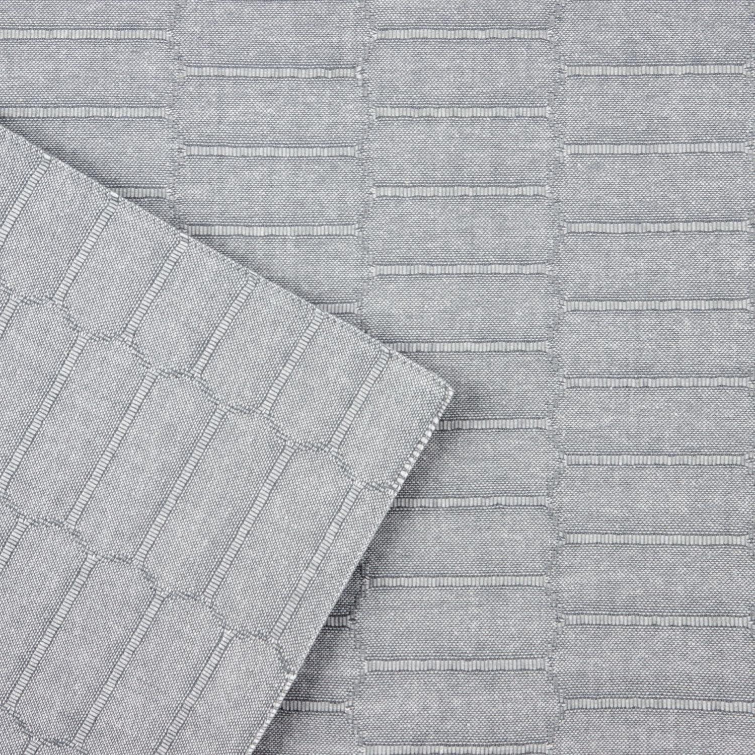 imageMartha Stewart Honeycomb Modern Farmhouse Reversible Placemat 4Pack Set White 13x175Charcoal Grey