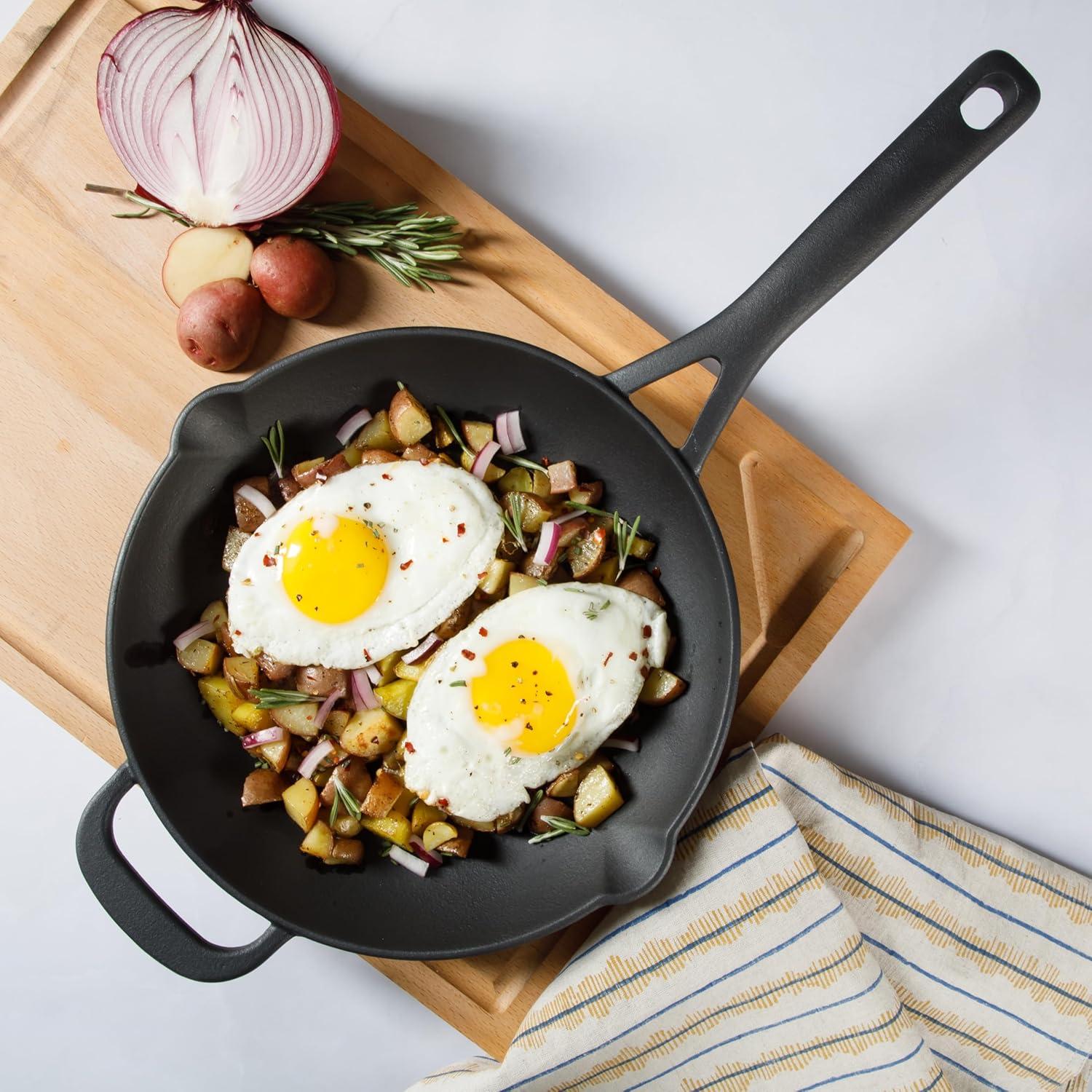 imageMartha Stewart Pre Seasoned Cast Iron 12 SkilletCast Iron