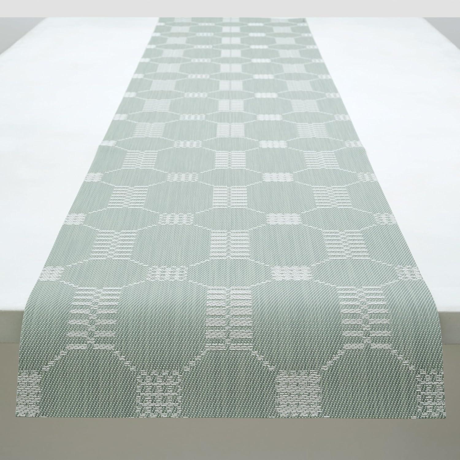 imageMartha by Martha Stewart Chilewich Coverlet Table Runner in Abalone Easy Care Woven Textile IndoorOutdoor StainFade Resistant 14 x 72Abalone