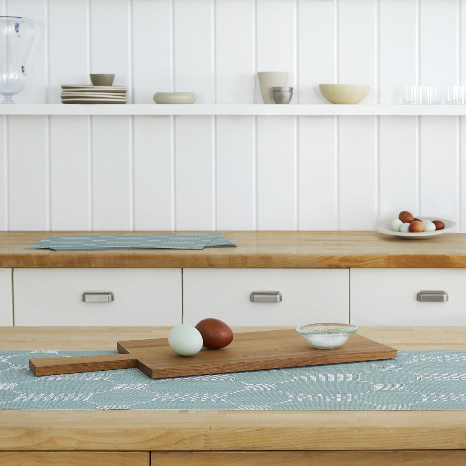 imageMartha by Martha Stewart Chilewich Coverlet Table Runner in Abalone Easy Care Woven Textile IndoorOutdoor StainFade Resistant 14 x 72Abalone