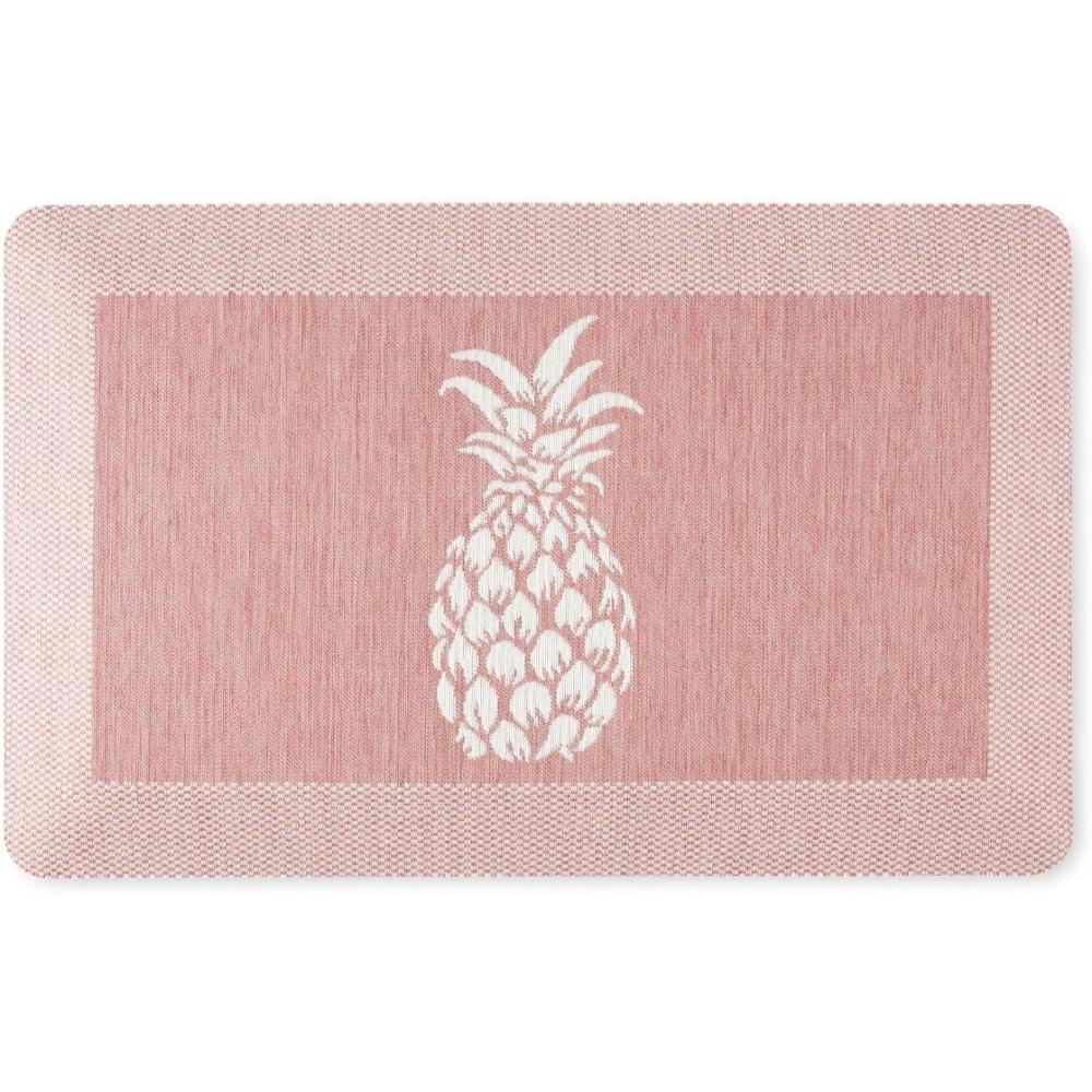 imageMartha Stewart Aloha Modern Pineapple AntiFatigue AirInfused Kitchen Mat Spice Red 196x39Spice Red