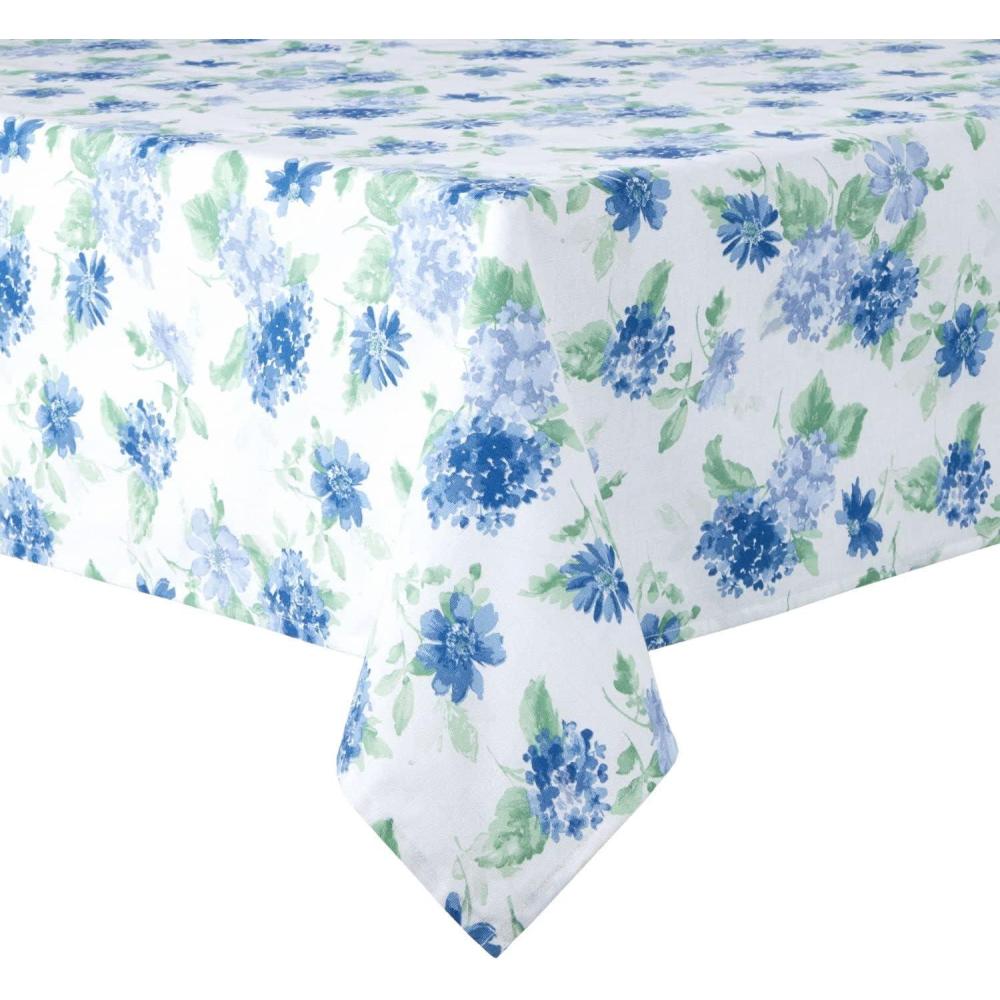 imageMartha Stewart Amber Floral Polyester Cotton Rectangle Tablecloth Single Pack BlueGreen 60x102Blue