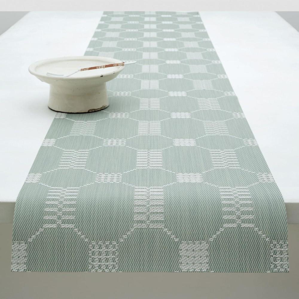 imageMartha by Martha Stewart Chilewich Coverlet Table Runner in Abalone Easy Care Woven Textile IndoorOutdoor StainFade Resistant 14 x 72Abalone
