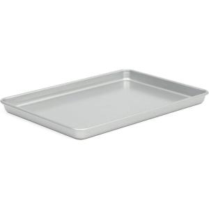 Martha Stewart Gallen 15 x 10 Inch Nonstick Carbon Steel Cookie Sheet – Cool Grey, Durable Bakeware for Even Baking and Easy Cleanup(Silver)