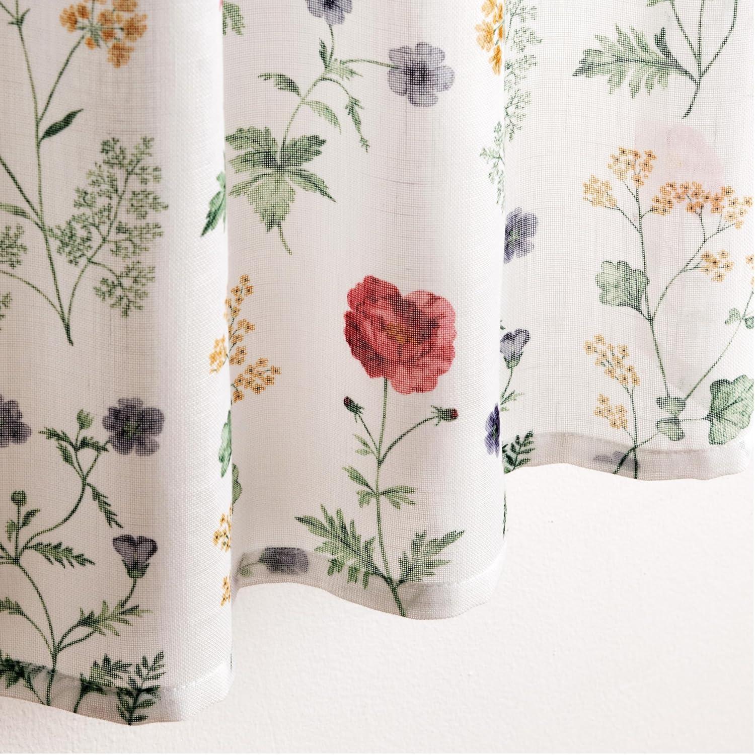 imageMartha Stewart Marthas Garden Valance for Window Kitchen Curtain 1 Piece 54 x 14 MultiMulti Color