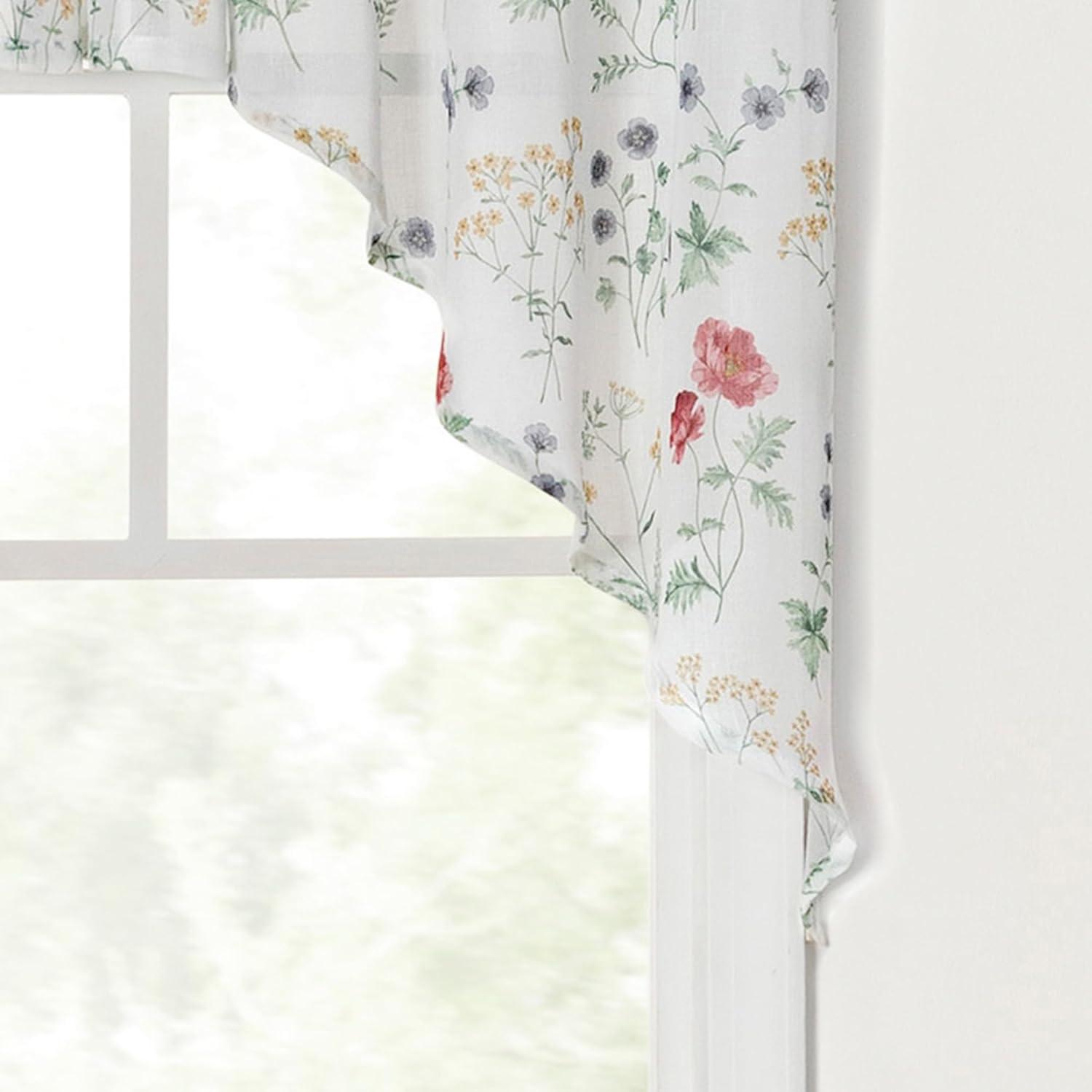 imageMartha Stewart Marthas Garden Valance for Window Kitchen Curtain 1 Piece 54 x 14 MultiMulti Color