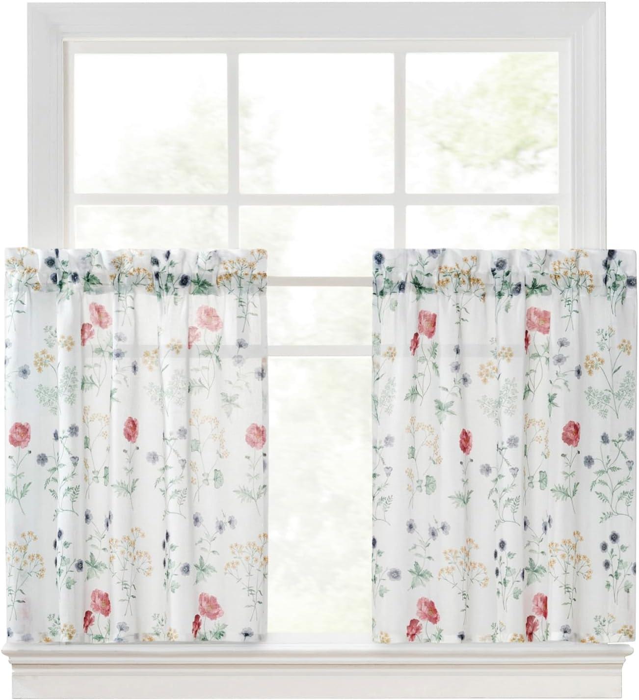 imageMartha Stewart Marthas Garden Valance for Window Kitchen Curtain 1 Piece 54 x 14 MultiMulti Color
