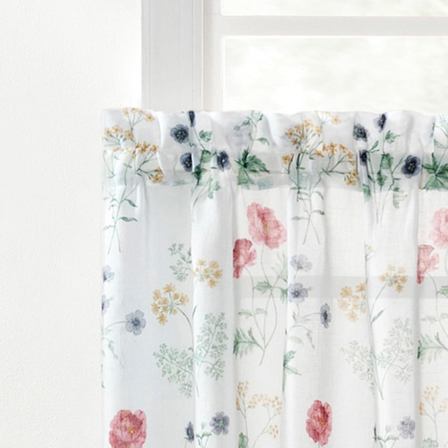 imageMartha Stewart Marthas Garden Valance for Window Kitchen Curtain 1 Piece 54 x 14 MultiMulti Color