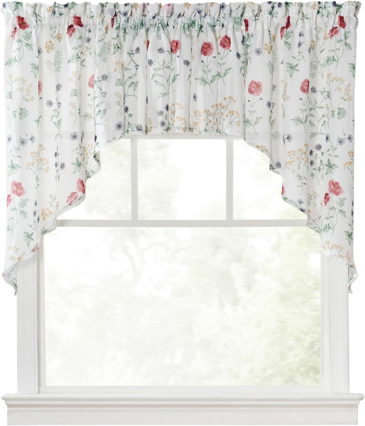 imageMartha Stewart Marthas Garden Valance for Window Kitchen Curtain 1 Piece 54 x 14 MultiMulti Color