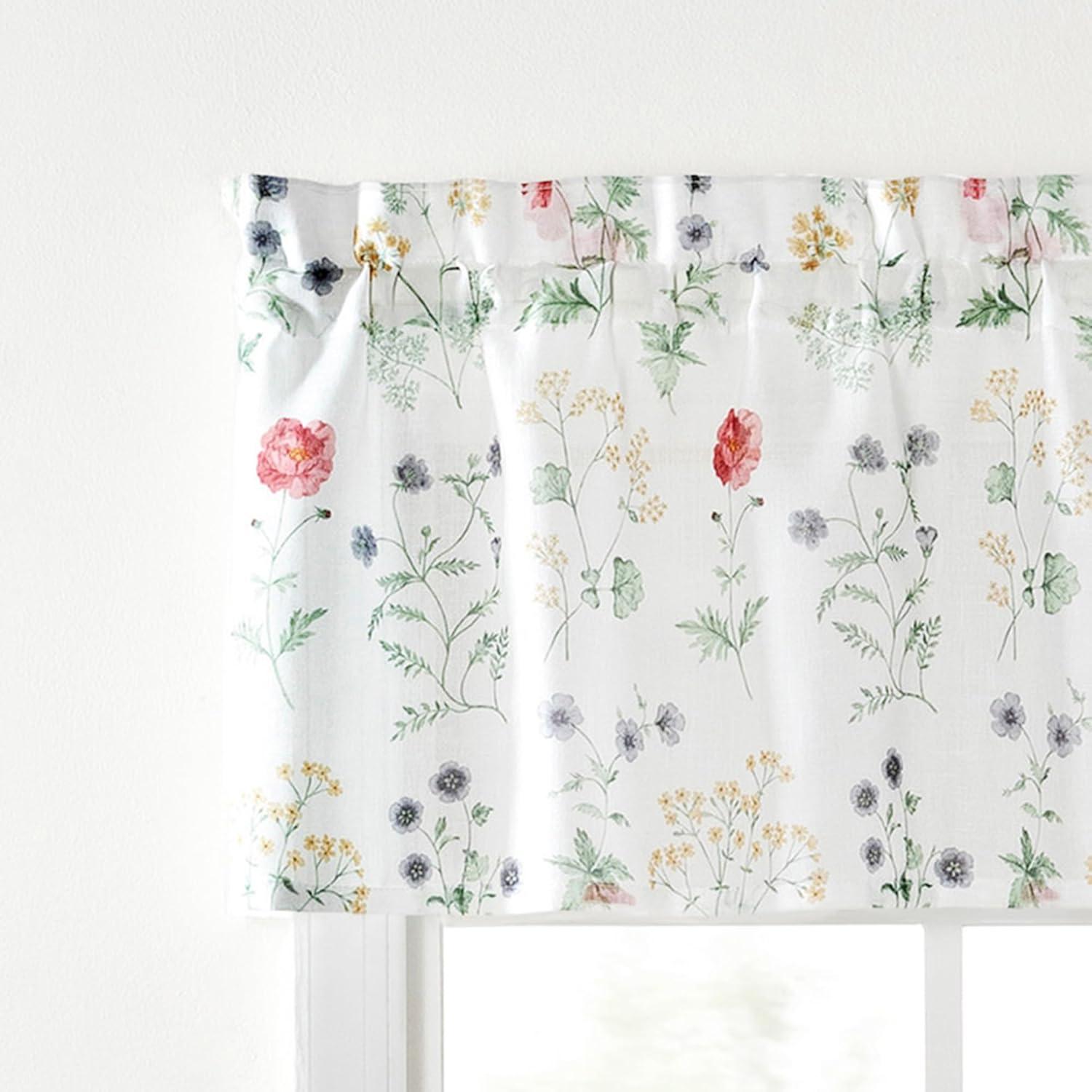 imageMartha Stewart Marthas Garden Valance for Window Kitchen Curtain 1 Piece 54 x 14 MultiMulti Color