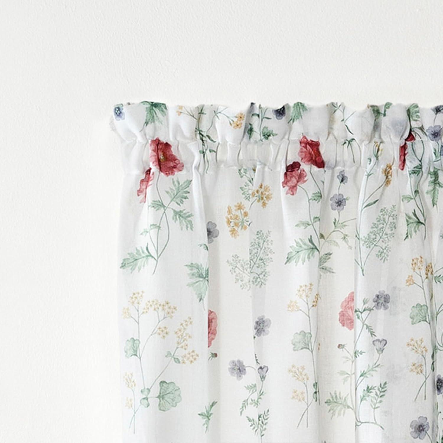 imageMartha Stewart Marthas Garden Valance for Window Kitchen Curtain 1 Piece 54 x 14 MultiMulti Color