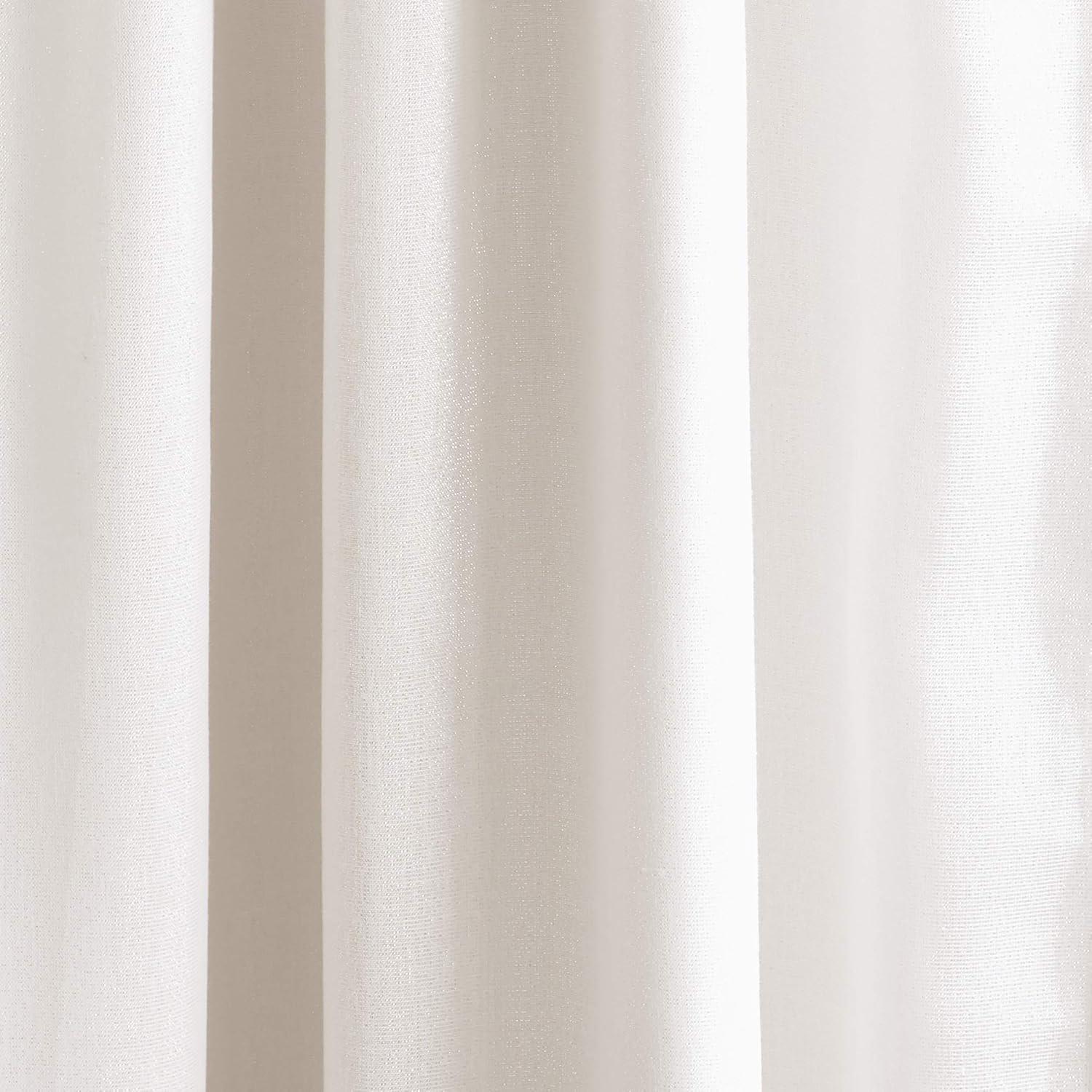 imageMartha Stewart Park Avenue Metallic Blackout Back Tab Window Curtain Panel Pair 84 BlushBlush