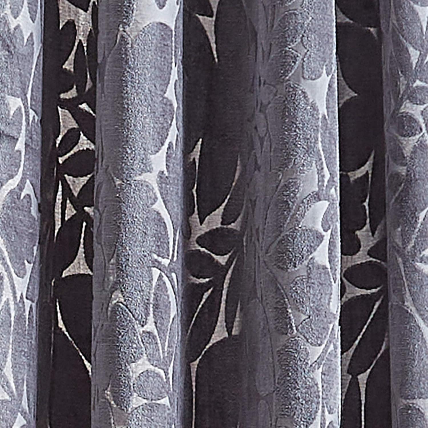imageMartha Stewart Sherwood Velvet Grommet Window Curtain Panel Pair 84 TealGrey