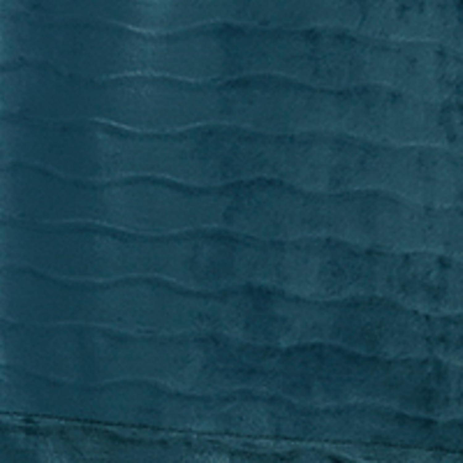 imageMartha Stewart Velvet Curtains Room Darkening Wave Embossed Rod PocketBack Tab Window Curtain Panel Pair 84 Olive GreenBlue