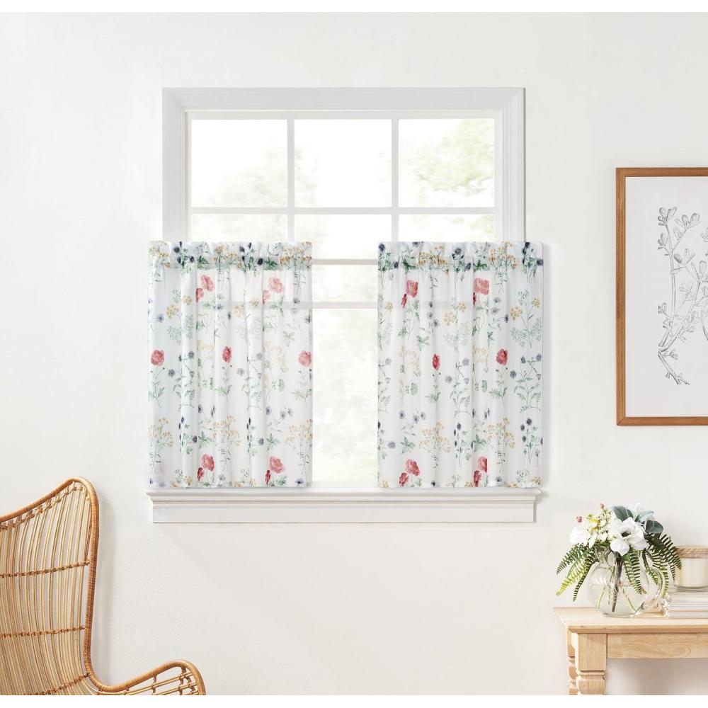 imageMartha Stewart Marthas Garden Valance for Window Kitchen Curtain 1 Piece 54 x 14 MultiMulti Color