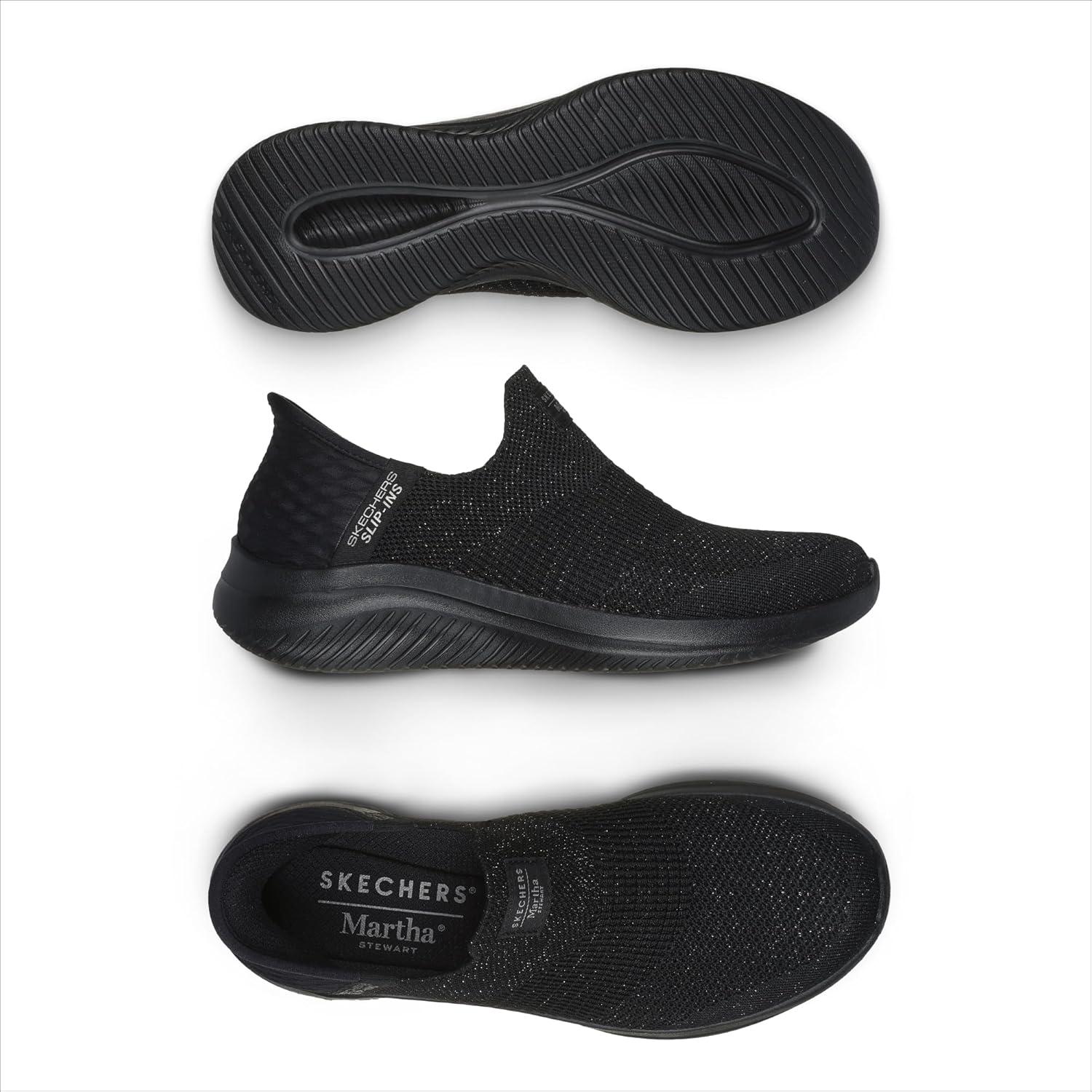 imageSkechers Womens Martha Stewart Ultra Flex 30 Neptune SneakersBlack