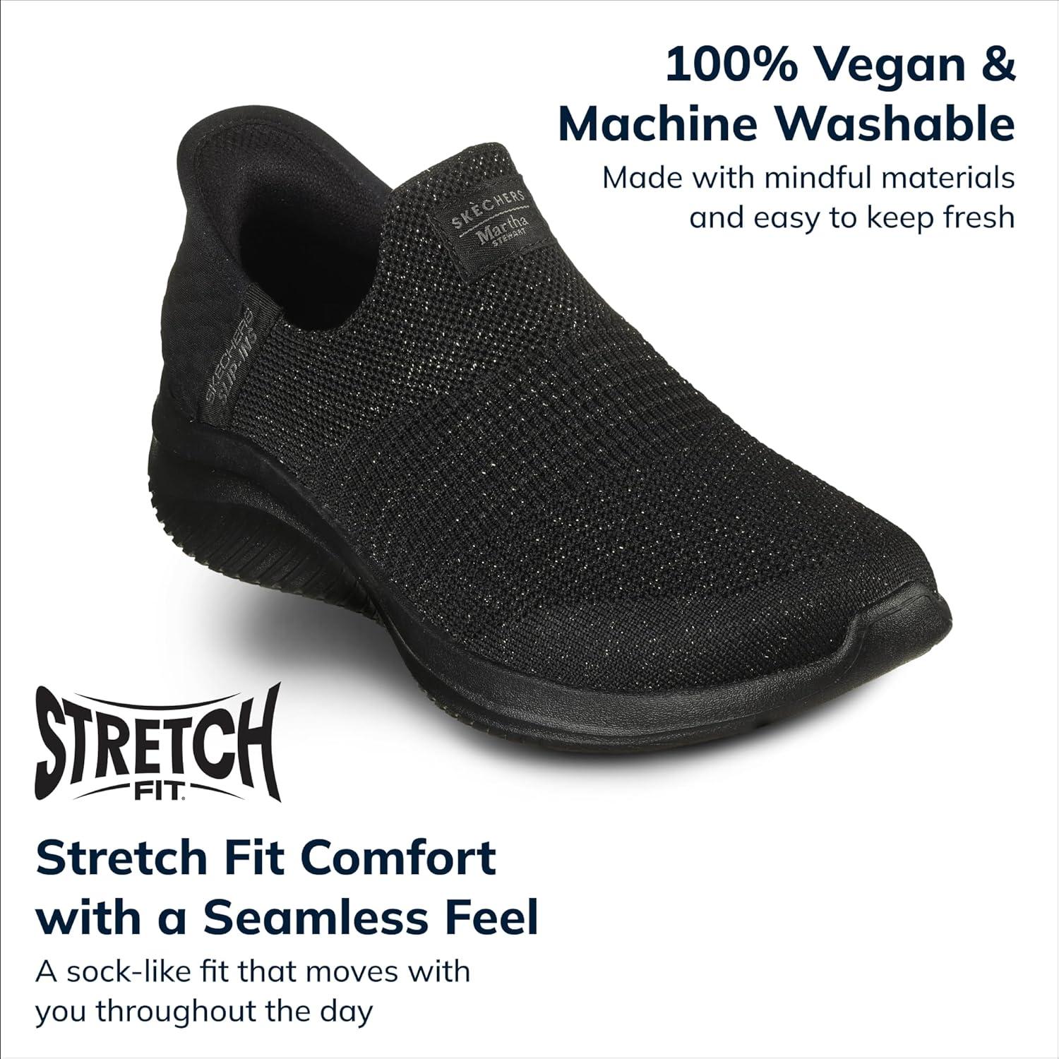 imageSkechers Womens Martha Stewart Ultra Flex 30 Neptune SneakersBlack