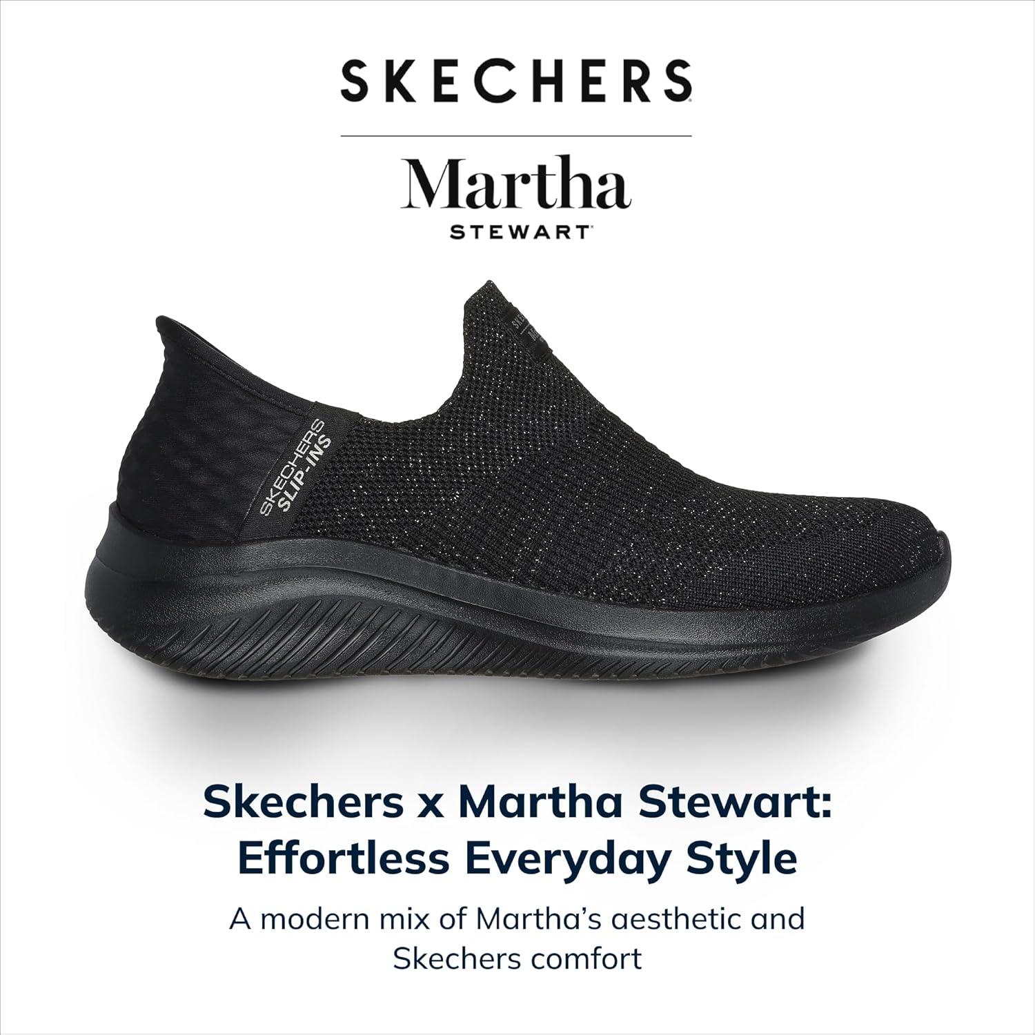 imageSkechers Womens Martha Stewart Ultra Flex 30 Neptune SneakersBlack