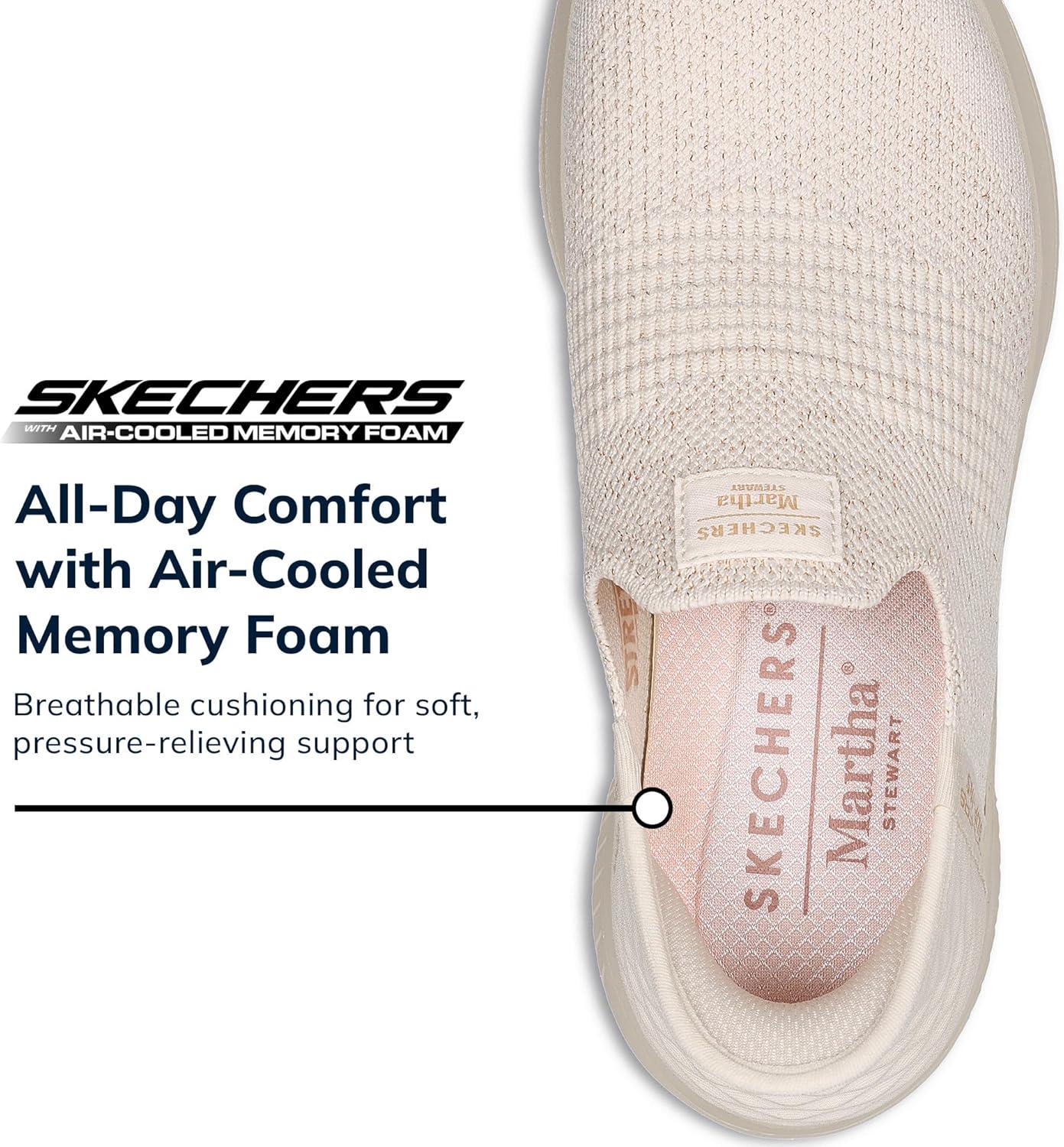 imageSkechers Womens Martha Stewart Ultra Flex 30 Neptune SneakersNatural