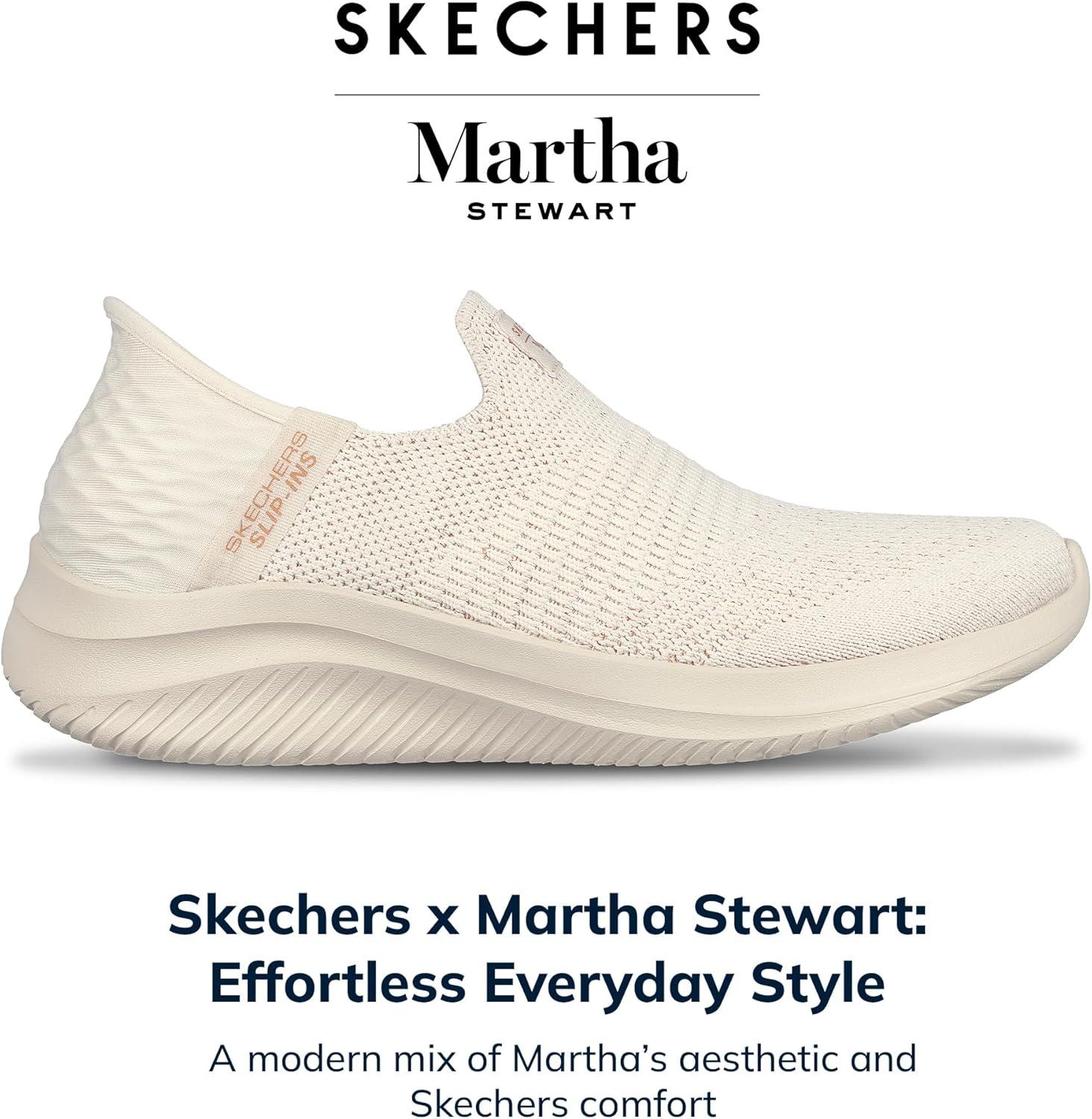 imageSkechers Womens Martha Stewart Ultra Flex 30 Neptune SneakersNatural