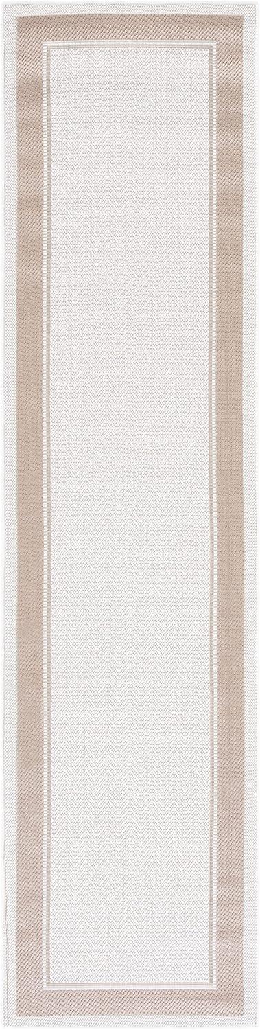 imageMartha Stewart x SAFAVIEH Outdoor Area Rug Collection 8 x 10 Ivory amp Beige Weather Resistant amp Washable Ideal for Patio Backyard Mudroom Deck Dining Space MSRO317BIvoryBeige