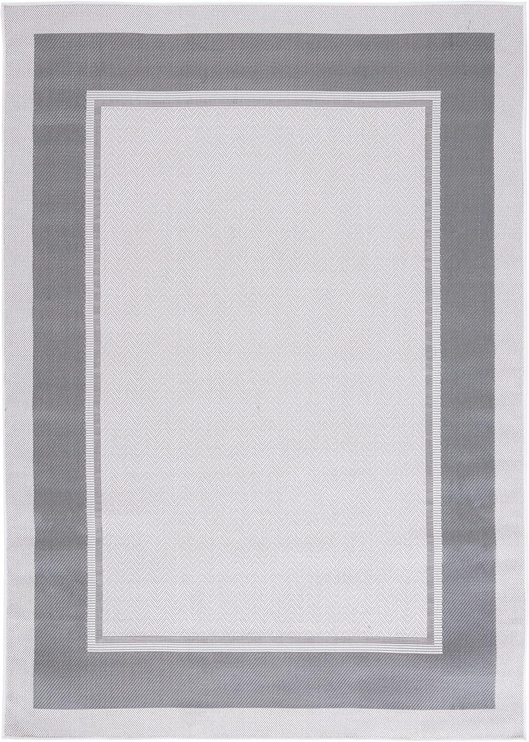 imageMartha Stewart x SAFAVIEH Outdoor Area Rug Collection 8 x 10 Ivory amp Beige Weather Resistant amp Washable Ideal for Patio Backyard Mudroom Deck Dining Space MSRO317BIvoryGrey