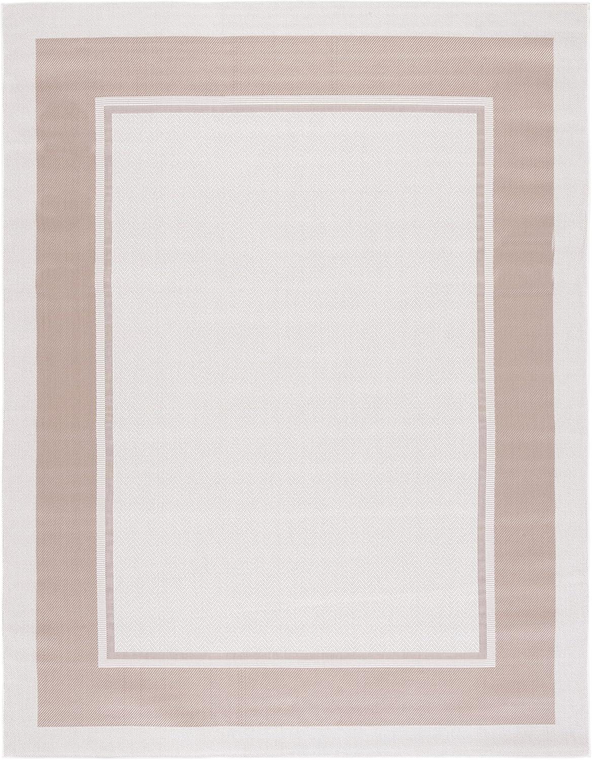 imageMartha Stewart x SAFAVIEH Outdoor Area Rug Collection 8 x 10 Ivory amp Beige Weather Resistant amp Washable Ideal for Patio Backyard Mudroom Deck Dining Space MSRO317BIvoryBeige