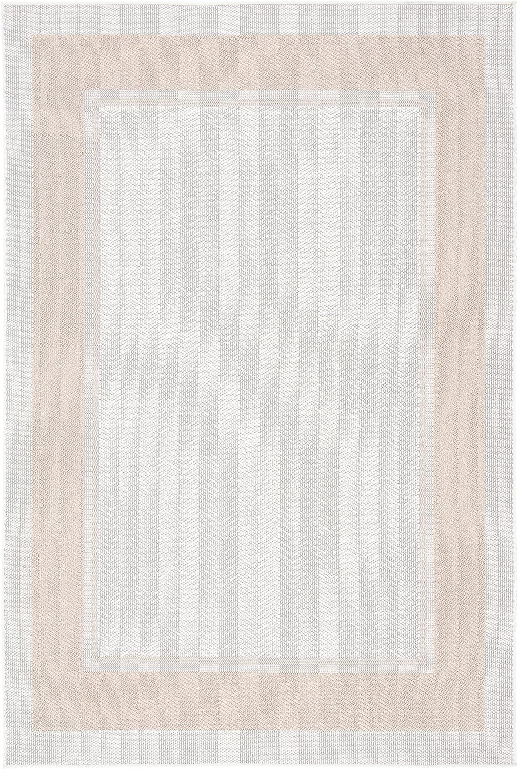 imageMartha Stewart x SAFAVIEH Outdoor Area Rug Collection 8 x 10 Ivory amp Beige Weather Resistant amp Washable Ideal for Patio Backyard Mudroom Deck Dining Space MSRO317BIvoryBeige