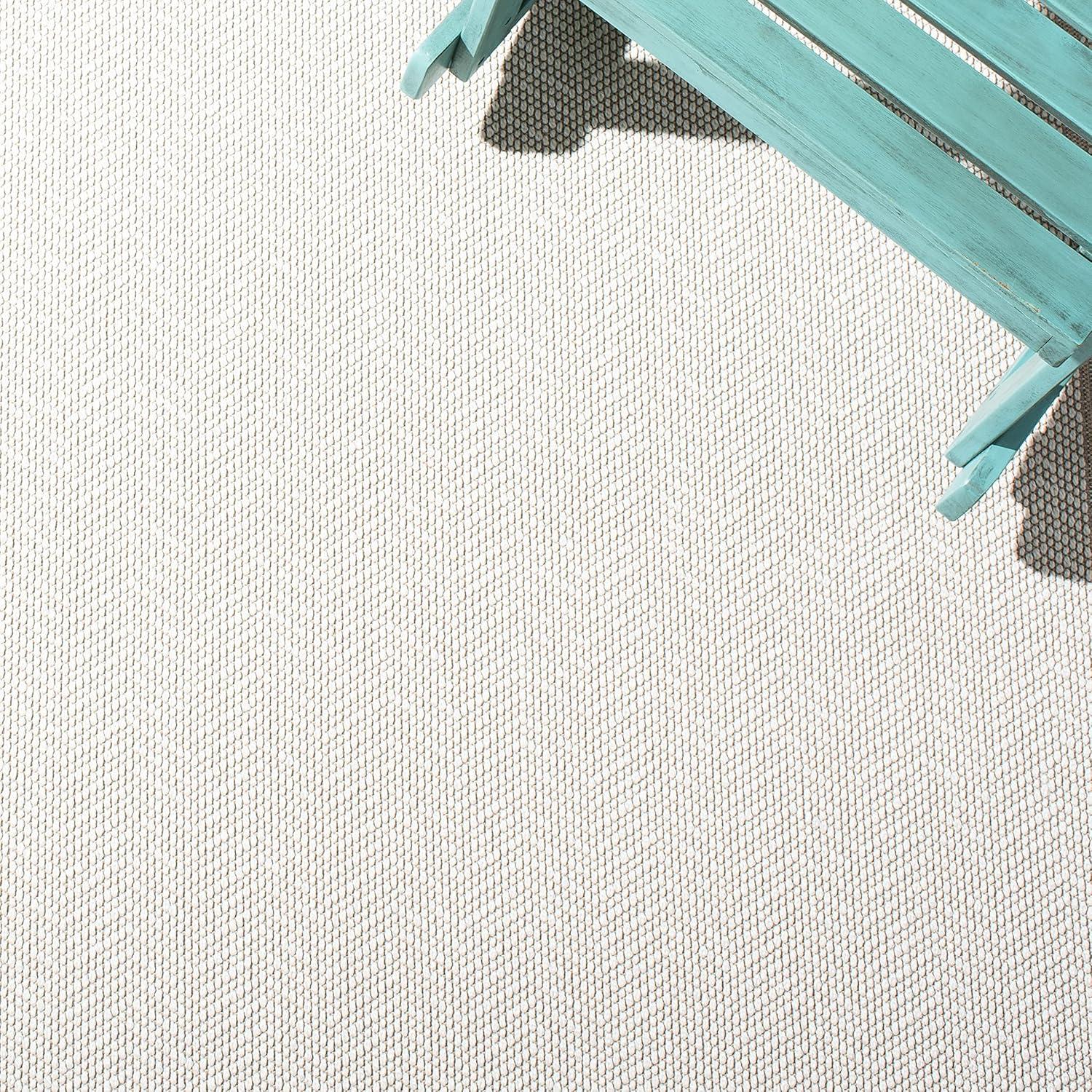 imageMartha Stewart x SAFAVIEH Outdoor Area Rug Collection 8 x 10 Ivory amp Beige Weather Resistant amp Washable Ideal for Patio Backyard Mudroom Deck Dining Space MSRO317BIvoryBeige