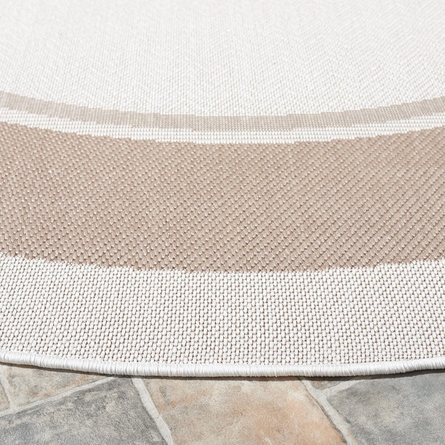 imageMartha Stewart x SAFAVIEH Outdoor Area Rug Collection 8 x 10 Ivory amp Beige Weather Resistant amp Washable Ideal for Patio Backyard Mudroom Deck Dining Space MSRO317BIvoryBeige