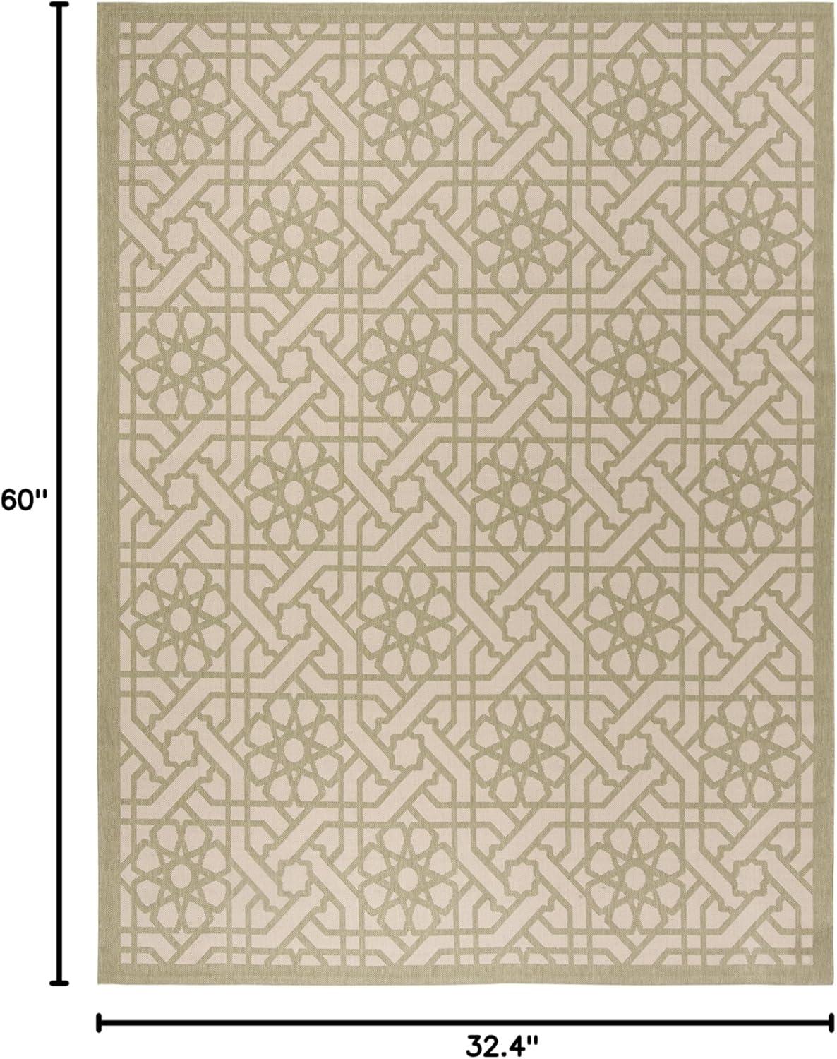 imageMartha Stewart x SAFAVIEH Outdoor Area Rug Collection 8 x 112 Lily Pad Weather Resistant amp Washable Ideal for Patio Backyard Mudroom Deck Dining Space MSR4245Lily Pad