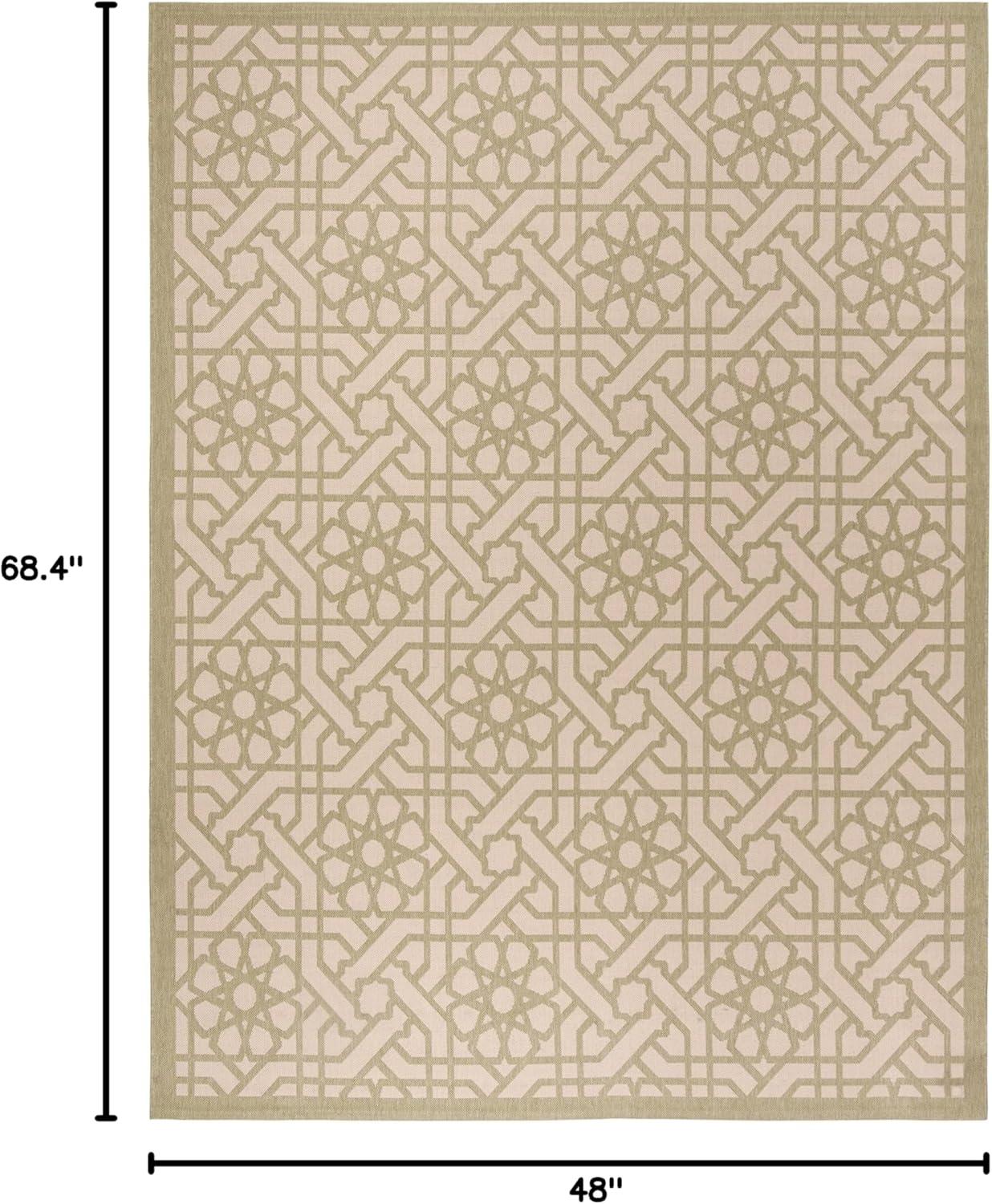 imageMartha Stewart x SAFAVIEH Outdoor Area Rug Collection 8 x 112 Lily Pad Weather Resistant amp Washable Ideal for Patio Backyard Mudroom Deck Dining Space MSR4245Lily Pad