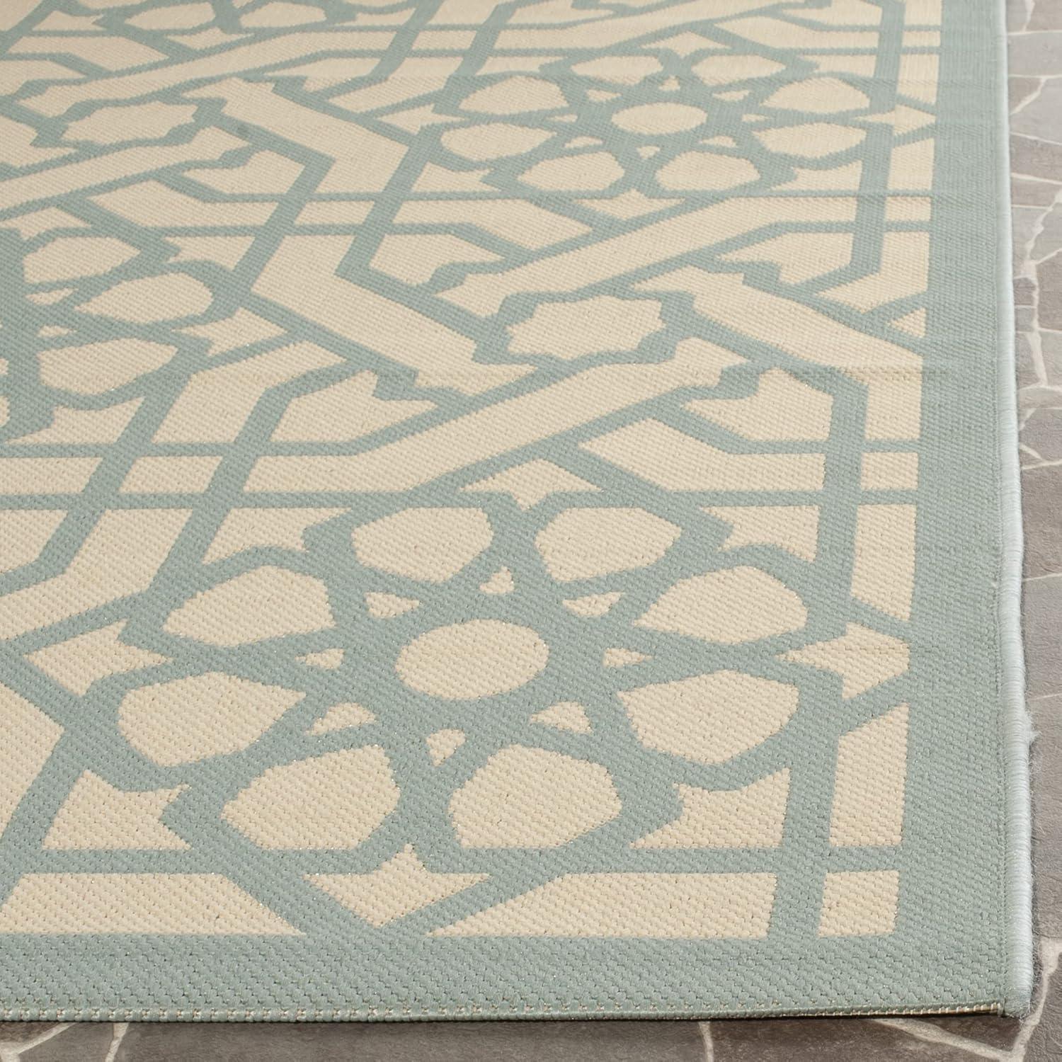 imageMartha Stewart x SAFAVIEH Outdoor Area Rug Collection 8 x 112 Lily Pad Weather Resistant amp Washable Ideal for Patio Backyard Mudroom Deck Dining Space MSR4245Silhouette
