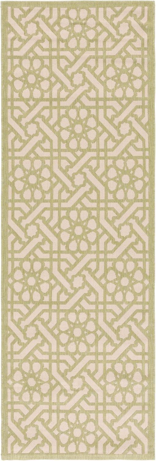 imageMartha Stewart x SAFAVIEH Outdoor Area Rug Collection 8 x 112 Lily Pad Weather Resistant amp Washable Ideal for Patio Backyard Mudroom Deck Dining Space MSR4245Lily Pad