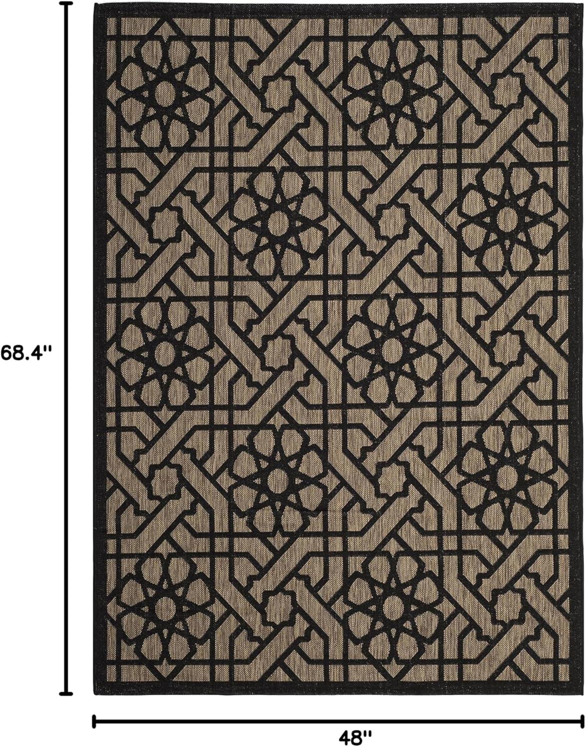 imageMartha Stewart x SAFAVIEH Outdoor Area Rug Collection 8 x 112 Lily Pad Weather Resistant amp Washable Ideal for Patio Backyard Mudroom Deck Dining Space MSR4245Silhouette