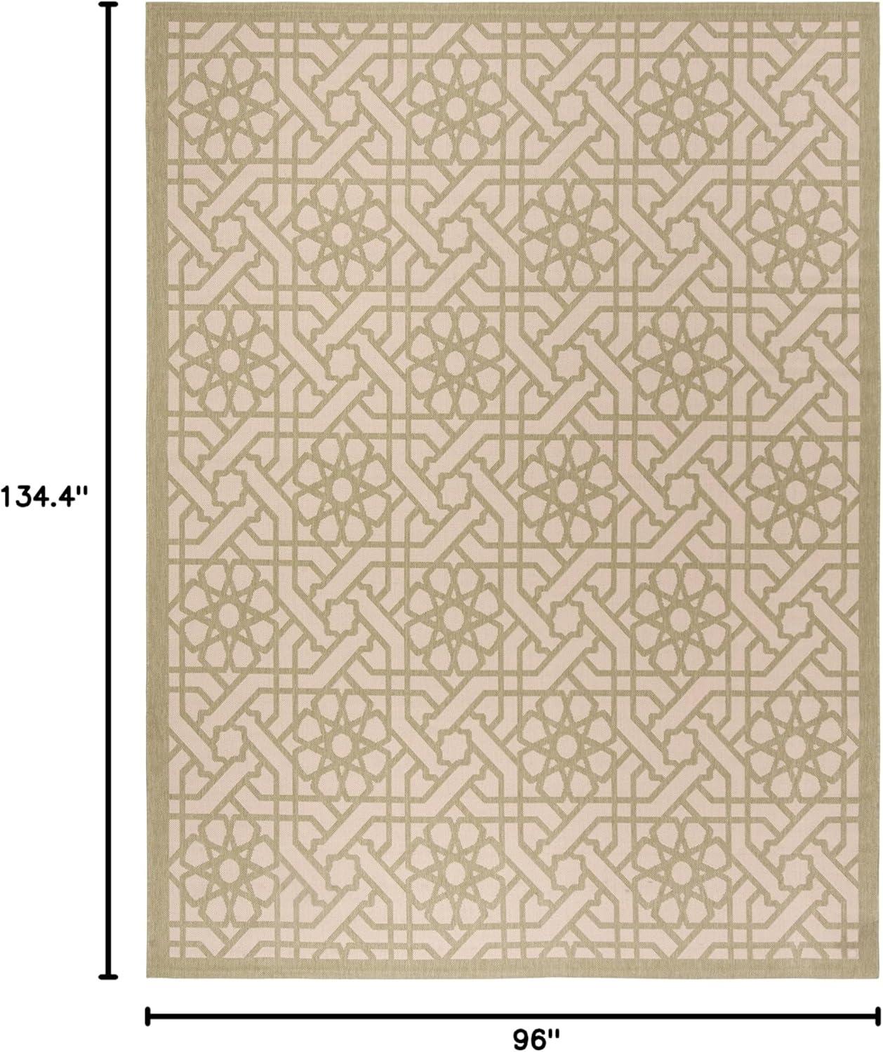 imageMartha Stewart x SAFAVIEH Outdoor Area Rug Collection 8 x 112 Lily Pad Weather Resistant amp Washable Ideal for Patio Backyard Mudroom Deck Dining Space MSR4245Lily Pad