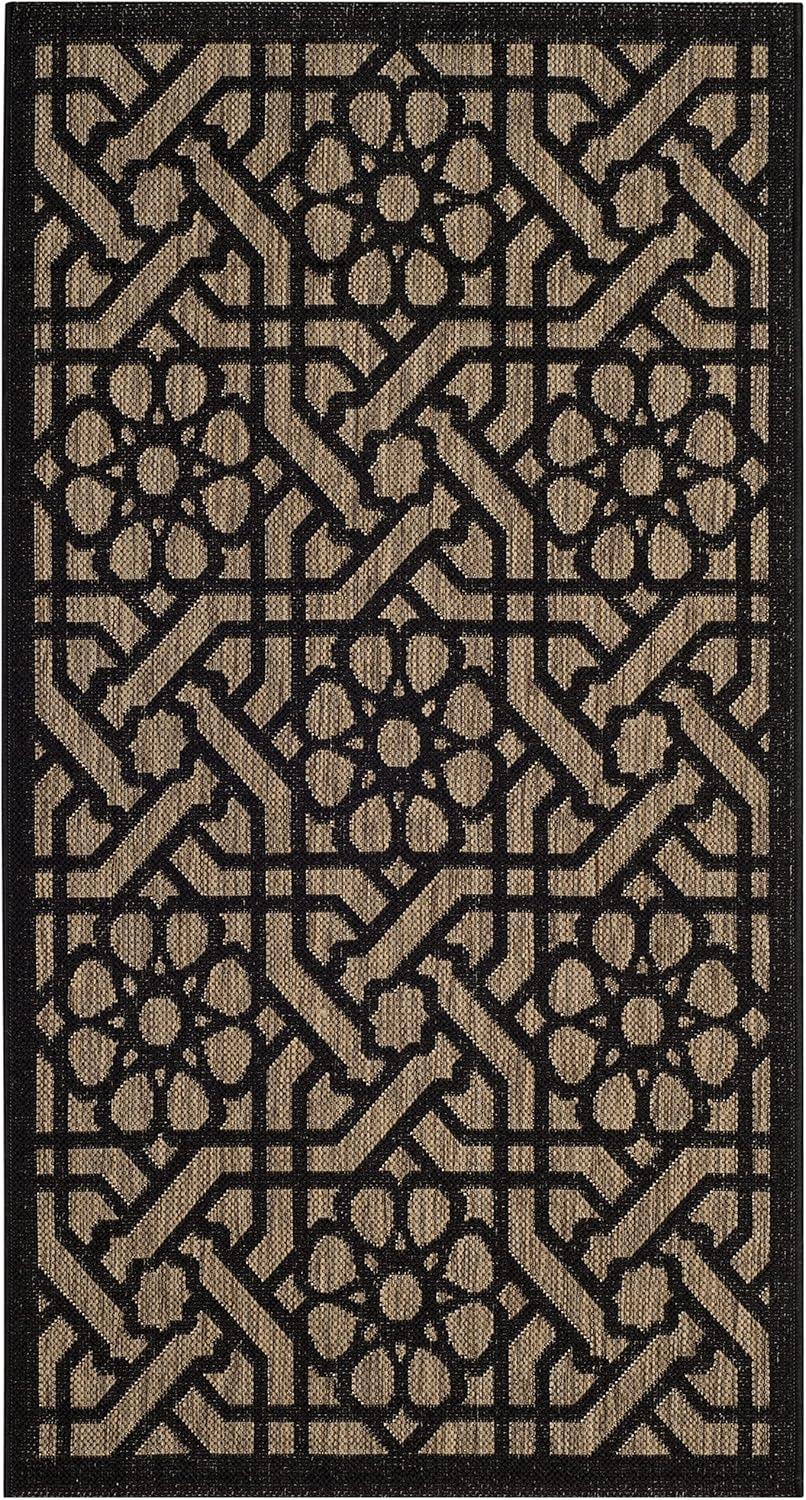 imageMartha Stewart x SAFAVIEH Outdoor Area Rug Collection 8 x 112 Lily Pad Weather Resistant amp Washable Ideal for Patio Backyard Mudroom Deck Dining Space MSR4245Silhouette