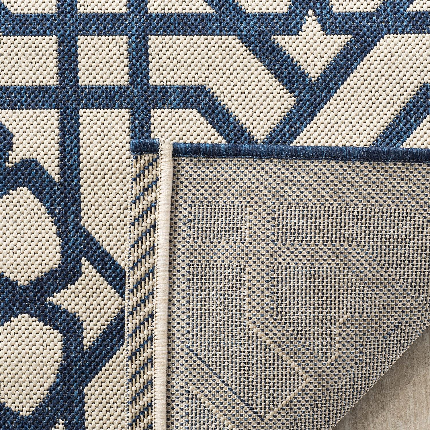 imageMartha Stewart x SAFAVIEH Outdoor Area Rug Collection 8 x 112 Mariner Weather Resistant amp Washable Ideal for Patio Backyard Mudroom Deck Dining Space MSR4245258